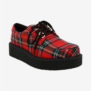 TUK red plaid Creepers